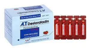 A.T Desloratadin ống 2,5mg (H/30o/5ml) - Thuốc chống dị ứng dạng ống uống liều chuẩn tiện lợi của A.T Pharma